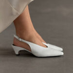 Слінгбеки шкіряні білі